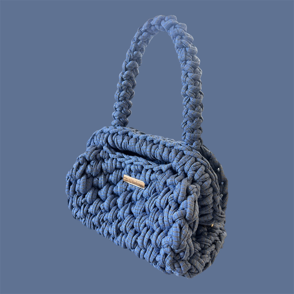 Clutch Hellblau/Gold