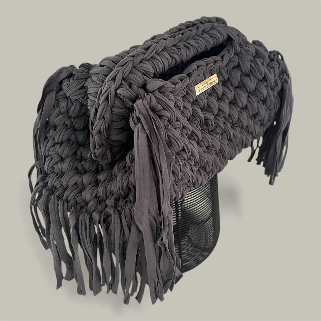 Clutch Luna dunkel grau