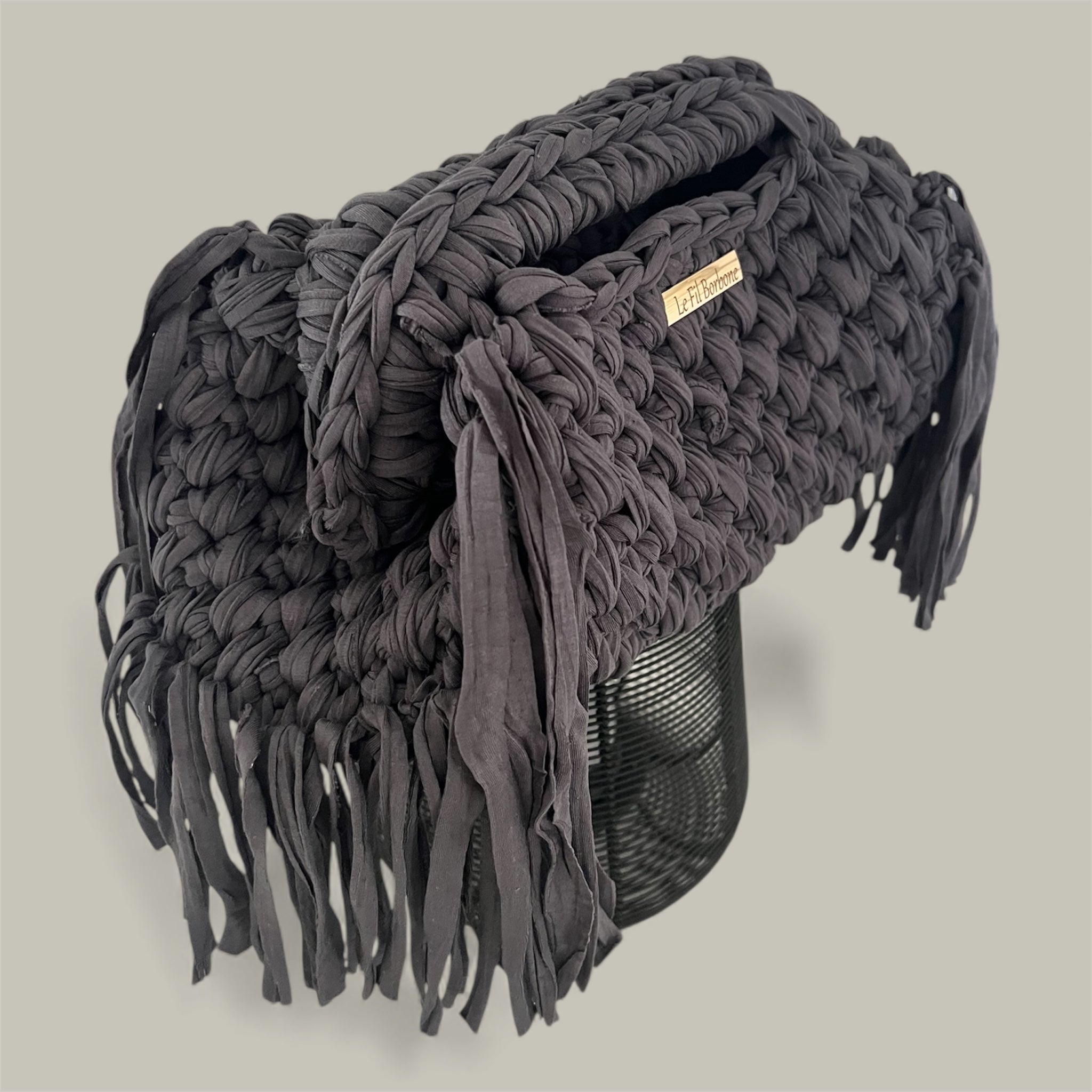 Clutch Luna dunkel grau