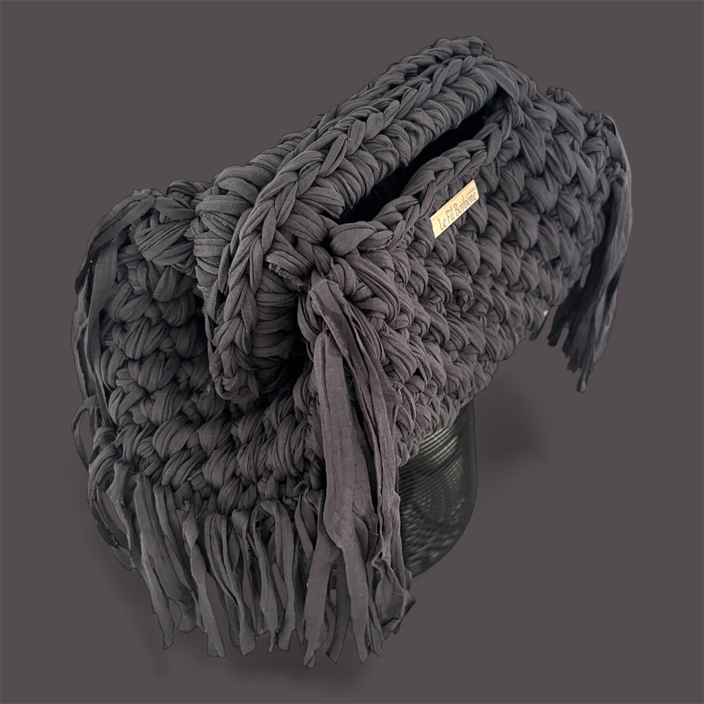 Clutch Luna dunkel grau