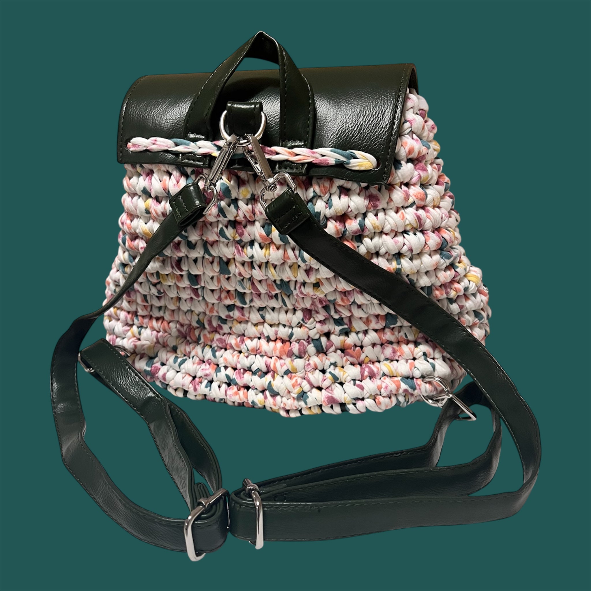 Backpack dunkelgrün/mix