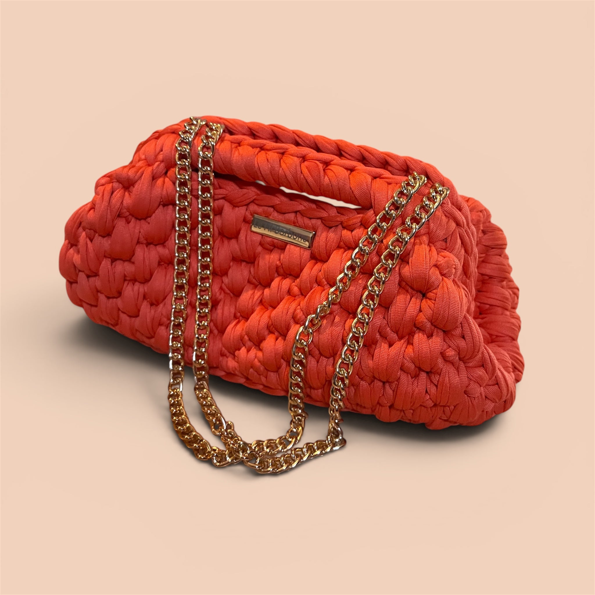 Clutch Luna dunkel orange