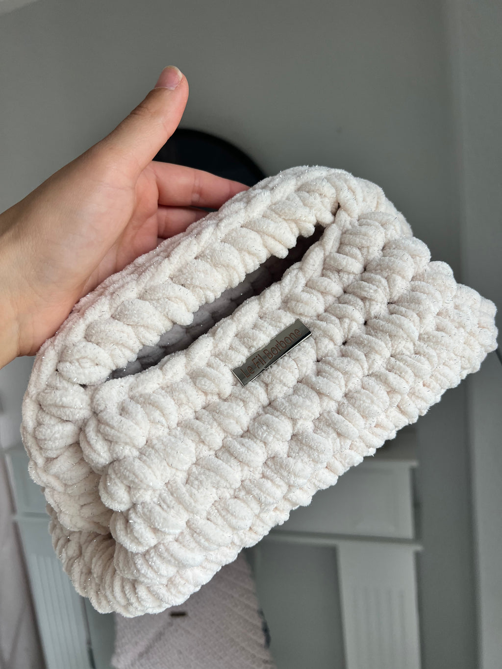 Cozy Clutch White