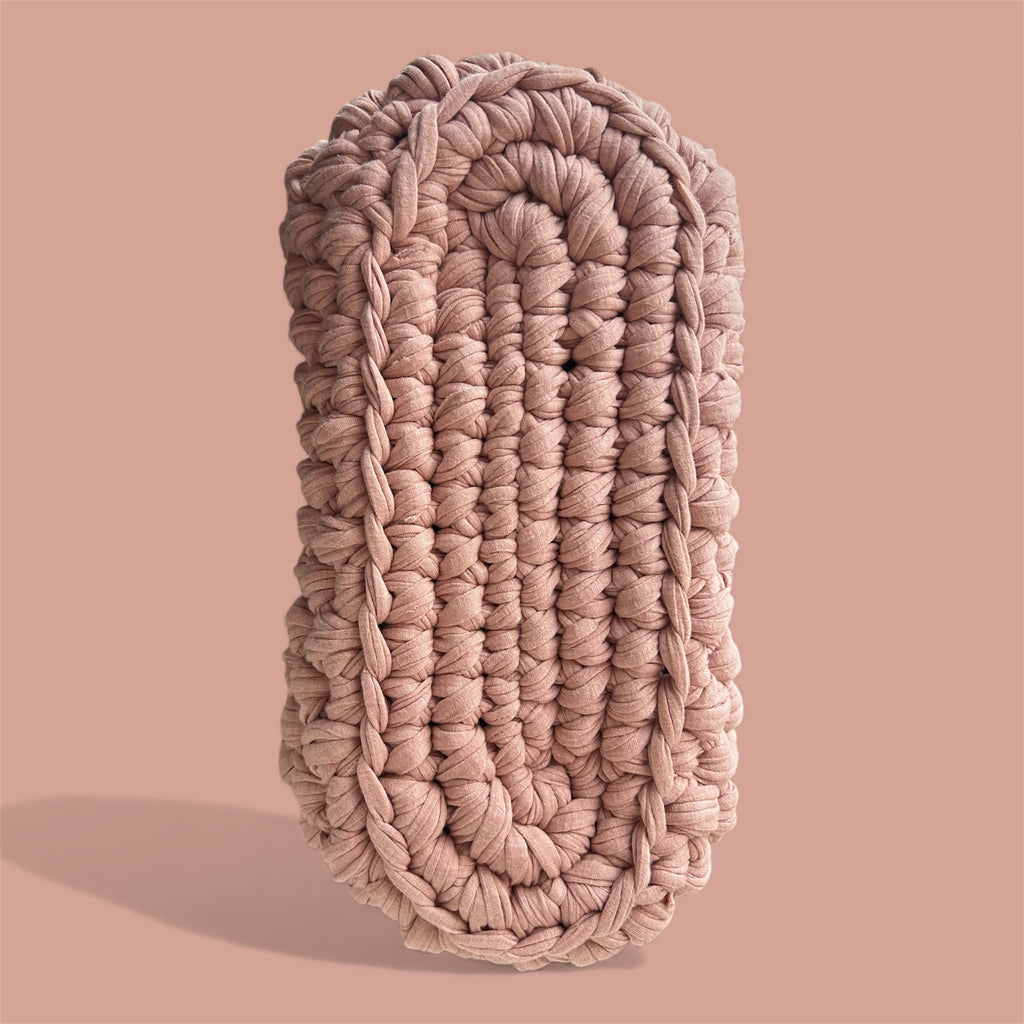 Clutch Luna grau rosa