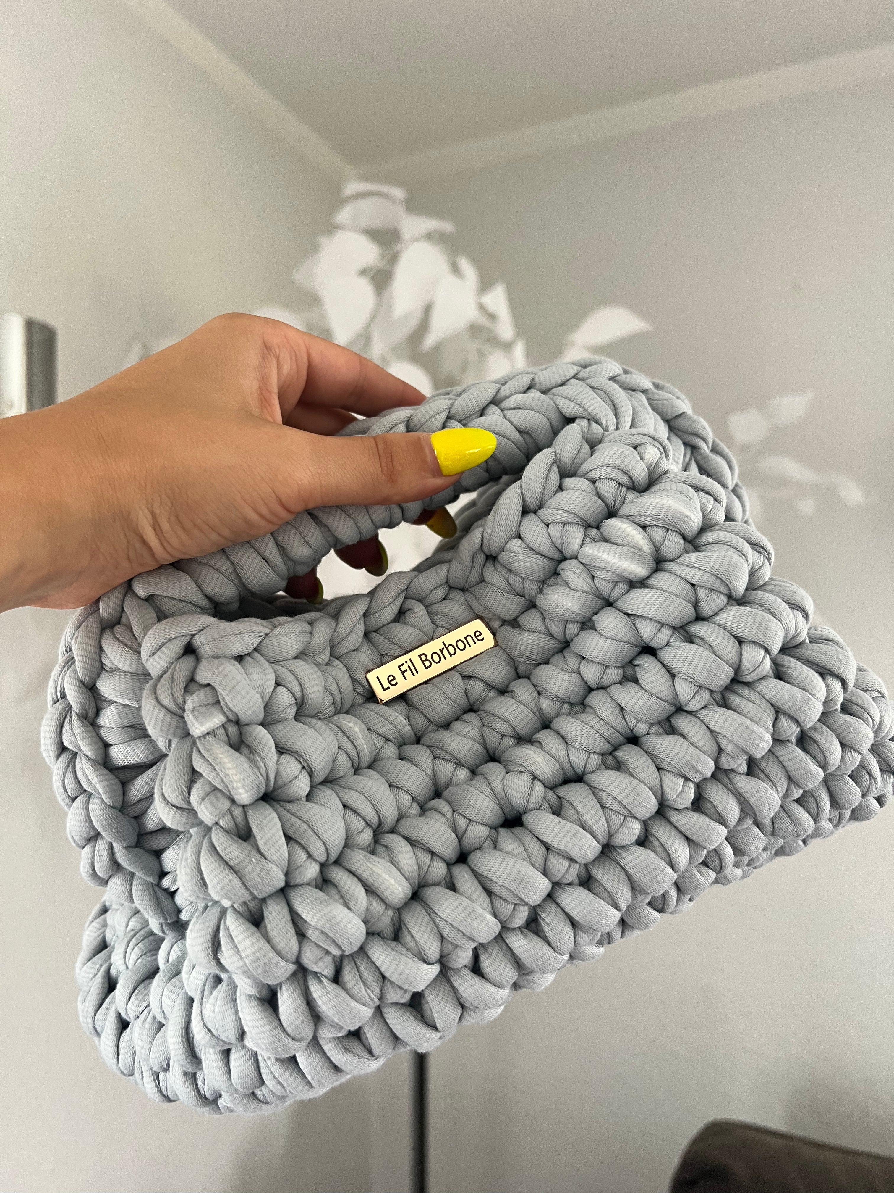 Clutch Crescente Gray