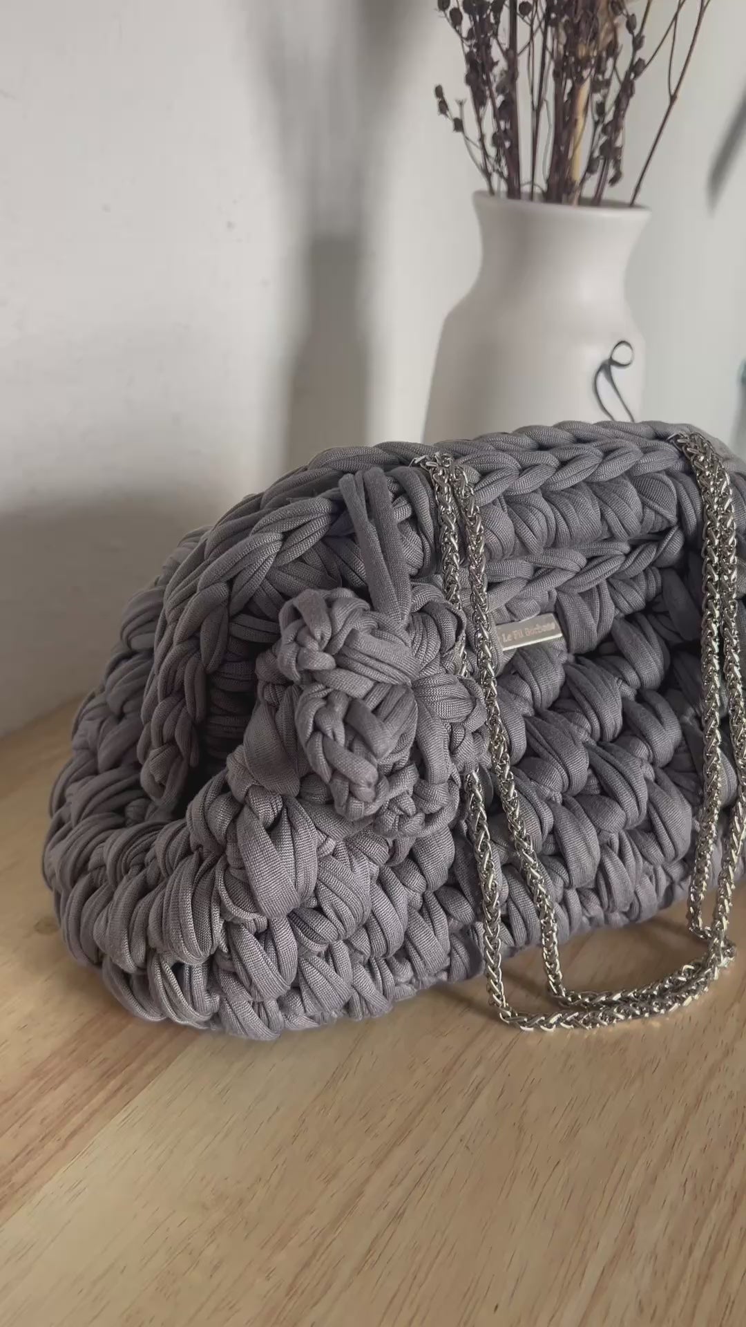 Clutch Luna Grau