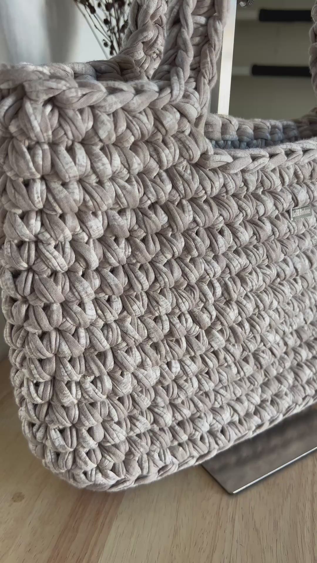 Shopper Beige/ Weis
